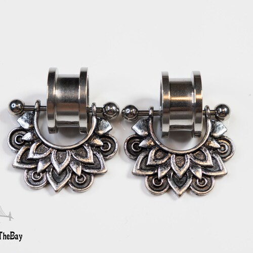 Dangle Plugs Dangle Ear Tunnels Stainless Steel Etsy