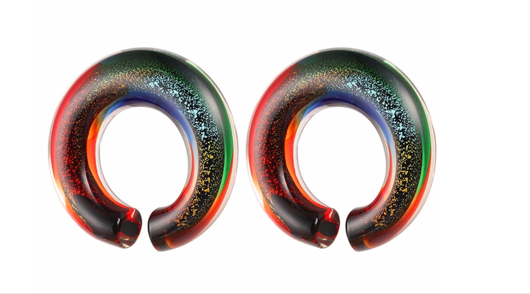 Teal Super Hoops Ear Weights 2g 0g 00g 12 716 916 58 6mm 8mm 10mm 11mm 12mm 14mm 16mm and over PAIR
