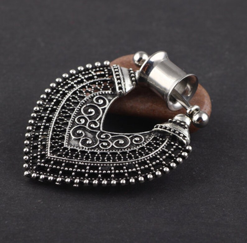 Dangle Plugs Dangle Ear Tunnels Stainless Steel Etsy