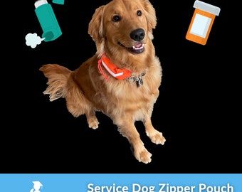 Service Dog Zipper Pouch