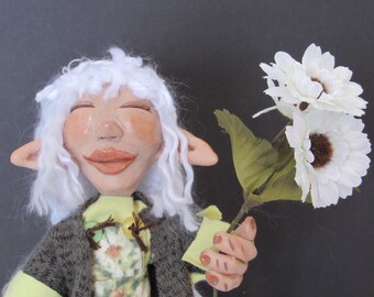 Pixie Doll - Daisy flower by Susan Massey
