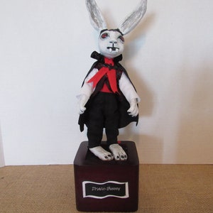 OOAK &quot;Dracu-Bunny&quot;, Polymer Clay Dracula Art by Susan Massey