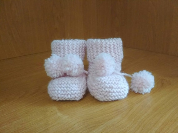 knitted baby boots