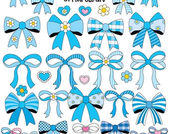 Clipart blauwe flirtstrik: lintsublimatie, png (digitale download)