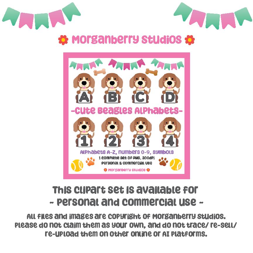 Cute Beagle Alphabets PNG, Dog Letters Clipart, Dog Font Alphabet Pack ...