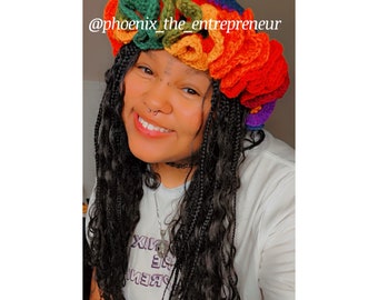 Crochet Ruffle Hat