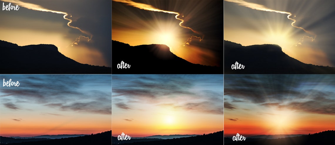Sunlight Overlay Sunset flare light photoshop Spring and image 4