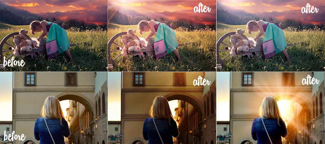 Sunlight Overlay Sunset flare light photoshop Spring and image 5