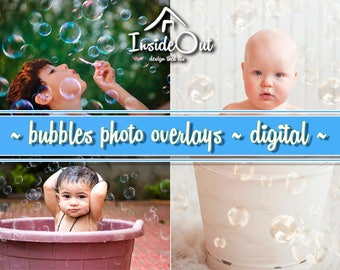Bubbles Bath Soap Overlays Newborn Photo Spring Summer Photoshop Clear Baby Shower Digital Effects Photography Backdrop Clipart PNG Jpeg PSD