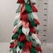 6 Inch or 9 Inch Red Green Check Ribbon Holiday Tabletop Tree - Etsy