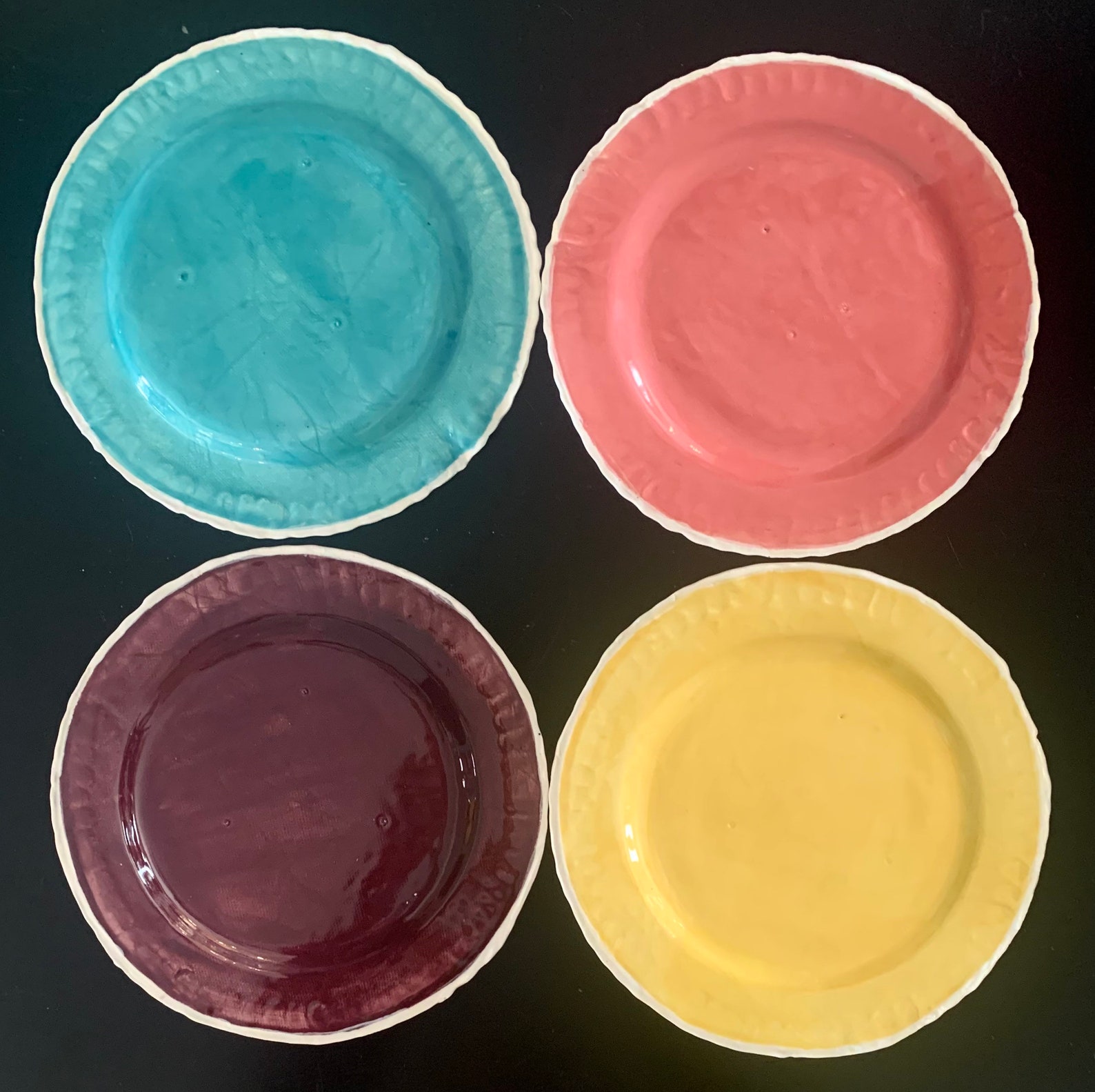 Small Plate Set of 4 Etsy