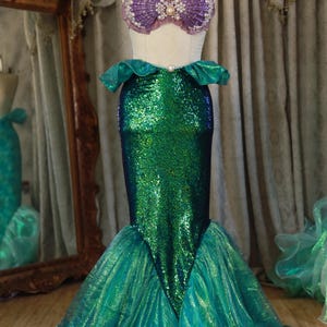 Mermaid skirt tail costume