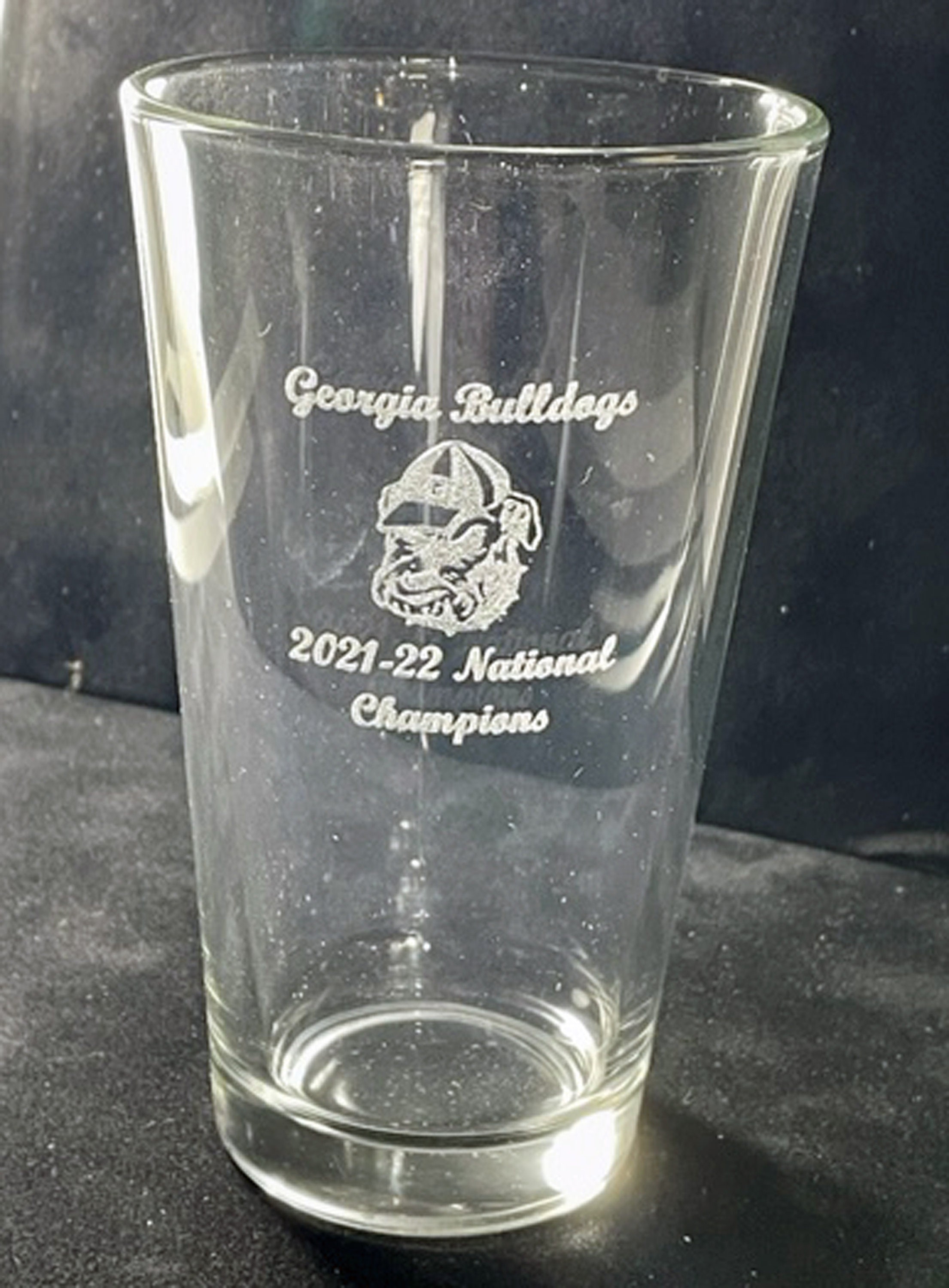 Heritage Pewter 2021-2022 National Champions Georgia Bulldogs Double Old Fashion | Double Rocks Glass 14 oz for Liquor | Expertly Crafted Pewter