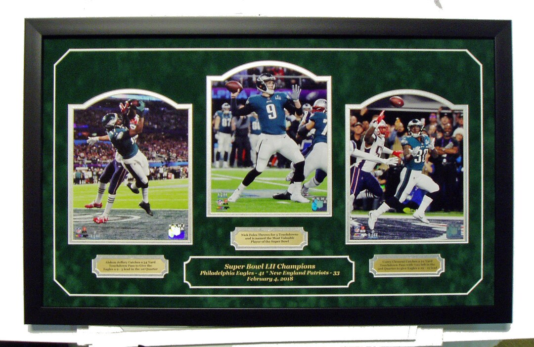 Philadelphia Eagles Super Bowl LII Champions Triple 8x10 With - Etsy