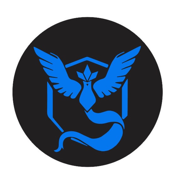 Pokemon Go Team Mystic Sticker Etsy