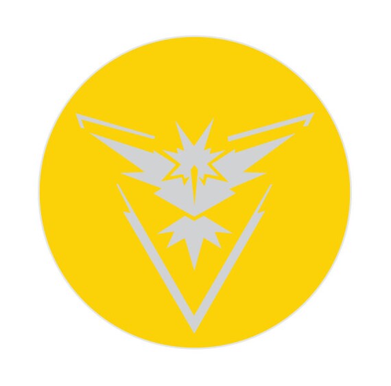 Pokemon Go Team Instinct Sticker Etsy