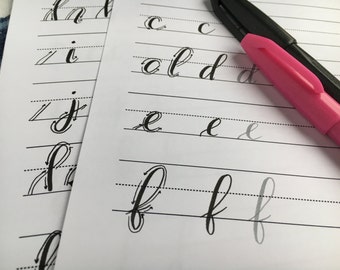 RIGHTY BUNDLE | Modern Calligraphy Practice Sheets