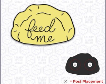 Pierogi pin! "feed me" soft enamel pin