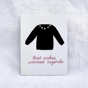 "Well Wishes Card ""Best Wishes, Warmest Regards"" Handlettering Grußkarte."