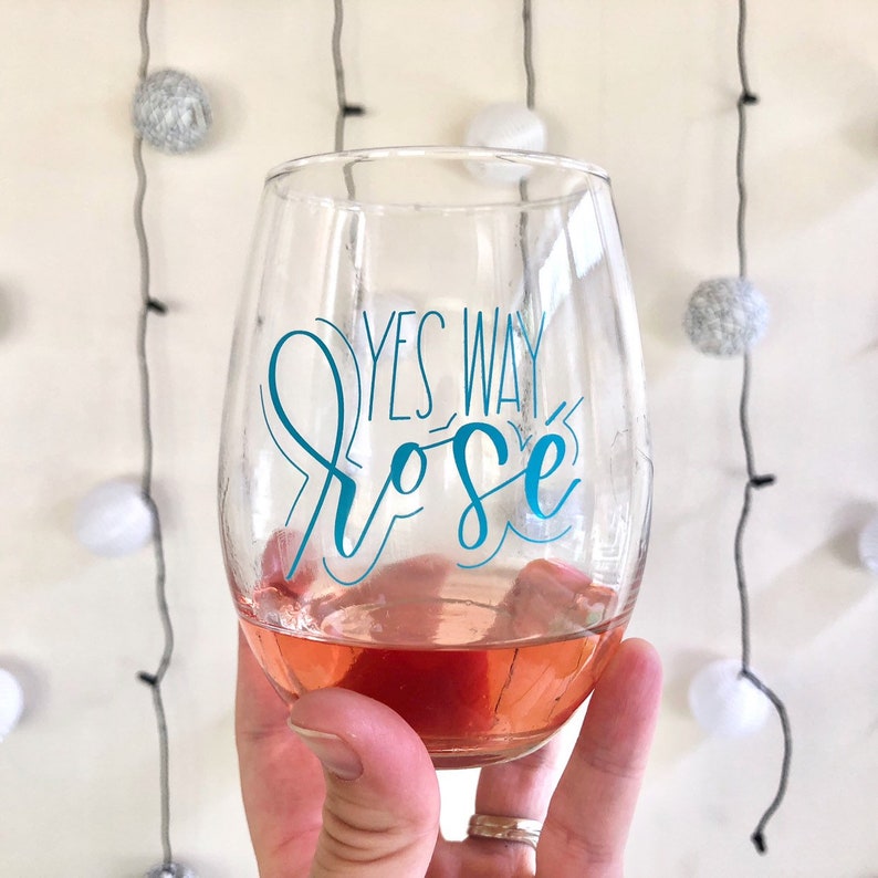 Yes way ros\u00e9 21-ounce glass Wine glass