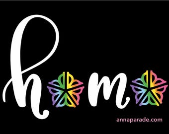 Bumper sticker! homo with Rochester NY flower logo - 6x4 inches