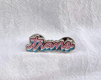 Trans Pride Soft Enamel Pin | LGBTQ+ Pin