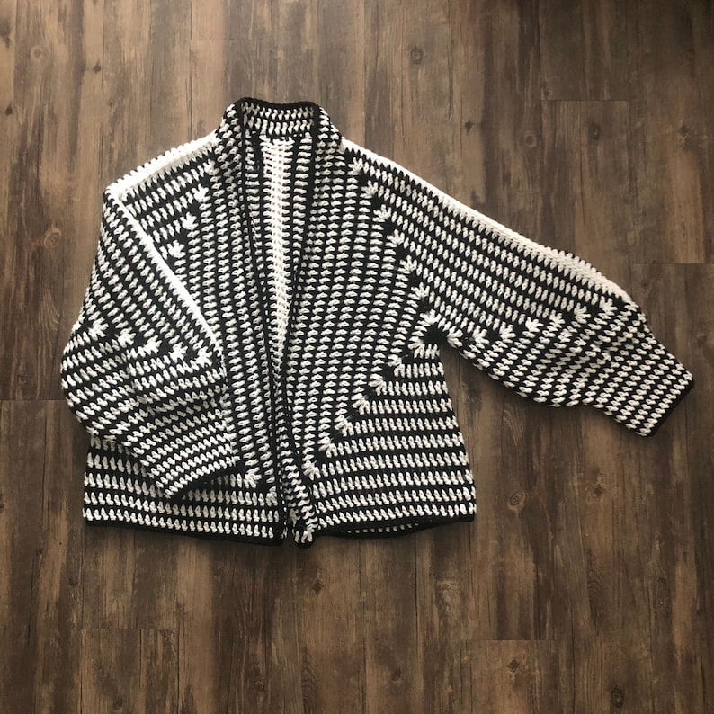 The Daley Hex Cardi - Etsy