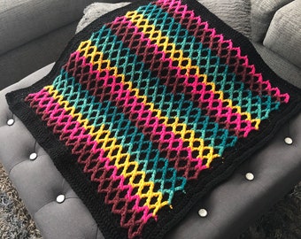 AJ's Diamond Disco Blanket Tutorial & Pattern Pdf