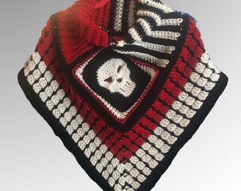 Blood Red Skull Head Cowl