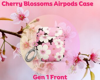 Sakura Kirschblüten Hülle für AirPods®, Gen 1 Airpods Hülle, Gen 2 Airpods Hülle, Gen 3 Airpods, Pro Gen 1 Airpods, Pro Gen 2 Airpods Hülle