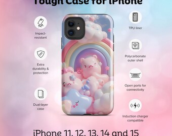 Baby Girl Tough Cell Phone Case for iPhone®, durable phone case, baby themed phone case, iPhone, iPhone pro, iPhone mini, iPhone plus