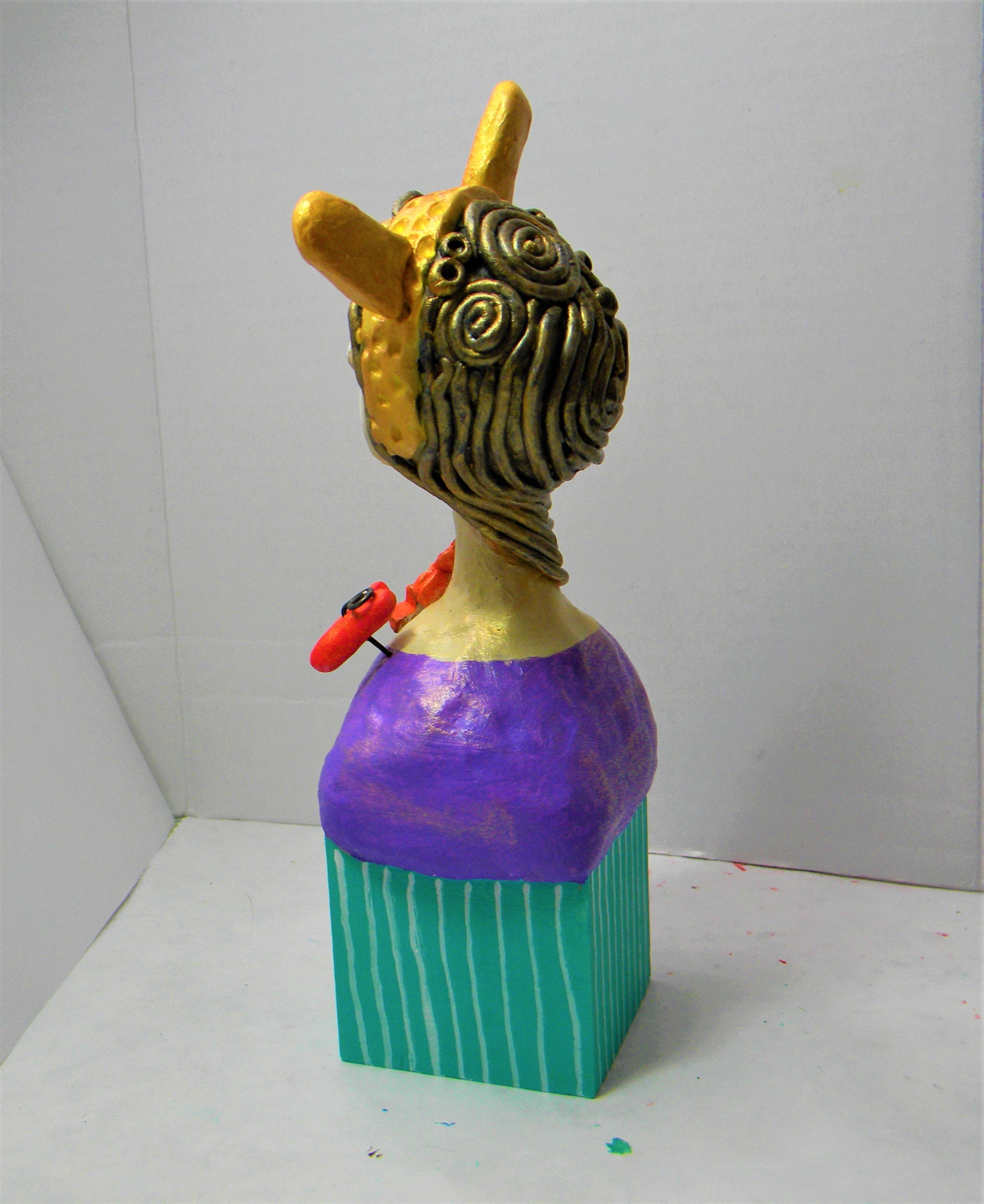 Whimsy Girl Clay Sculpture Etsy