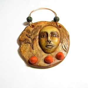 Clay talisman wall plaque