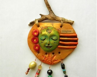 Clay wall art, spiritual talisman