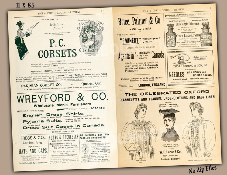 1800s Vintage Dry Goods Catalog Pages 5 Junk Journal Pages Etsy