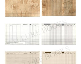Vintage Pilot's Log Printable: Aged Journal Pages (Digital Download)