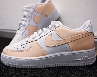 Hand painted Nike Airforce 1- Pink Beige