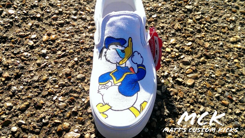 Custom Handpainted Adult Unisex Vans Slip Ons image 3