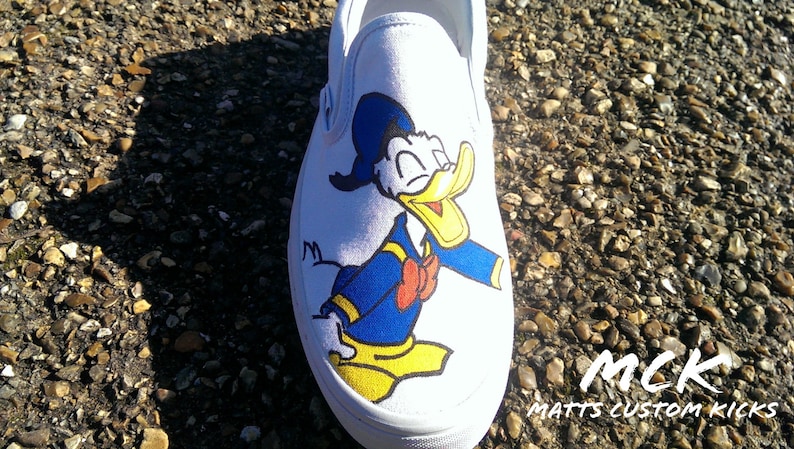 Custom Handpainted Adult Unisex Vans Slip Ons image 2
