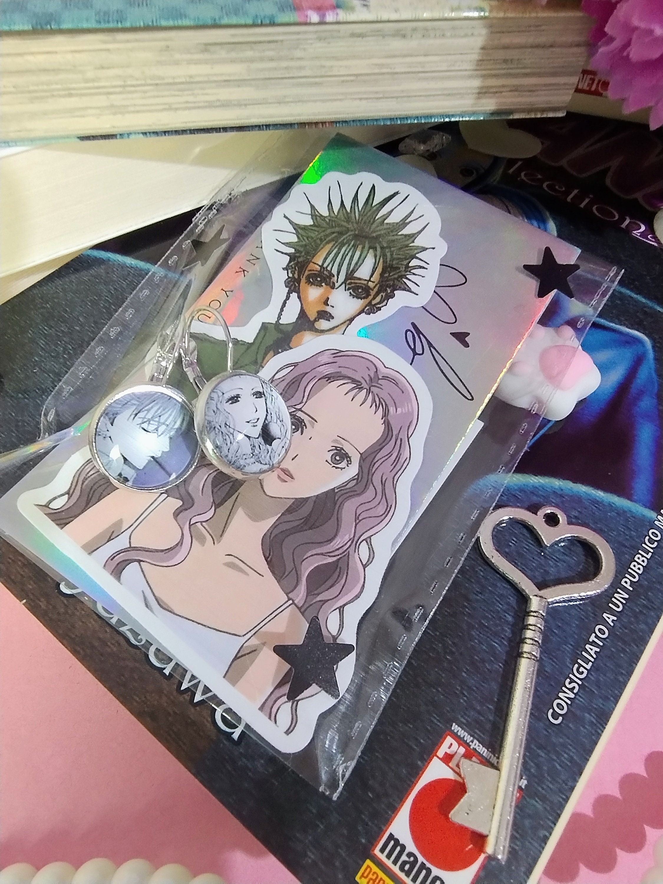 Nana Manga Accessories, Shin and Reira Cameo, Trapnest, Black Stones, Vivienne Westwood, Nana Anime Jewelry, Ai Yazawa Accessories, Shoujo - Etsy Nana Manga Accessories, Shin and Reira Cameo, Trapnest, Black Stones, Vivienne Westwood, Nana Anime Jewelry, Ai Yazawa Accessories, Shoujo - Etsy