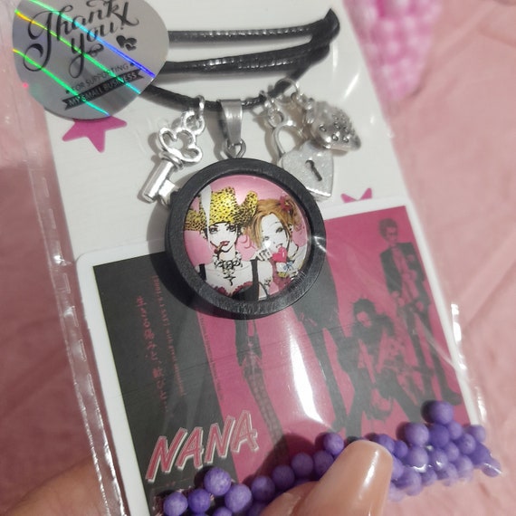 Nana Osaki and Hachi Pendant Necklace, Nana Manga Jewelry, Nana Accessories  , Ai Yazawa Gadgets, Nana Osaki Necklace, Anime Accessories 