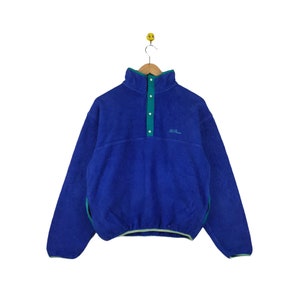 Rare Vintage LL Bean Fleece Sweater Sweatshirt / logo / Winter Sweater / LL Bean xsmall size