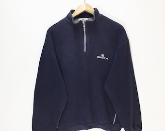 Rare Vintage Cerruti Sport Sweatshirt / Fleece Sweater / Dark Blue Colour / Large Size