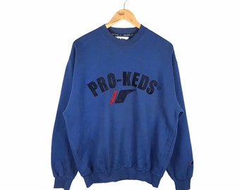 Rare Vintage Pro Keds Jumper / Sweatshirt / 90s / Striped / Sportswear / Activewear / Pro Keds Medium Size