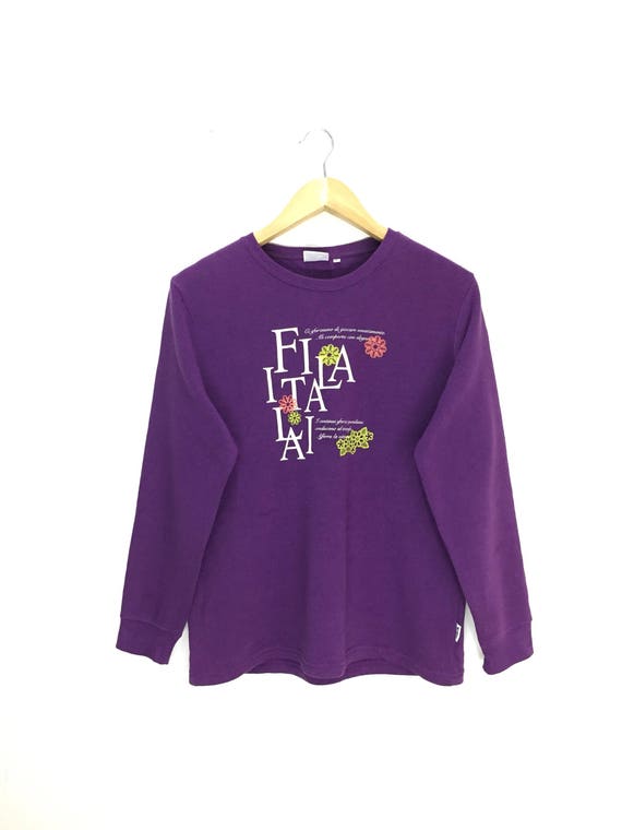 fila sweatshirt purple