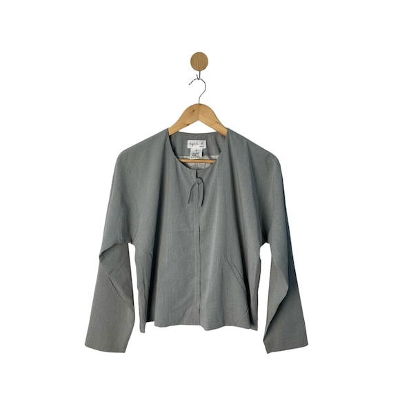 Chemisier Agnes B vintage rare avec fermeture éclair complète