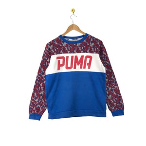 Rare 80s Vintage Puma Sweatshirt / Jumper Pullover / White Colour / puma small / Retro oldschool 90’s 80’s
