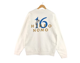 Retro 90s Vintage Dodgers Sweatshirt / Nomo 16 / Baseball Player / 90’s / Los Angeles / Jumper Sweatshirt / MLB Sweatshirt Large Size