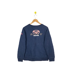 Rare Vintage Roxy x Quicksilver Sweatshirt / Jumper Pullover Crewneck / Nice Design jumper small size