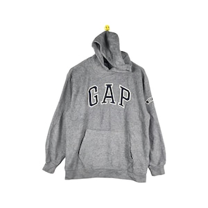 Rare Vintage Gap Fleece Hoodies Big Logo Sweatshirt / Jumper Pullover Hooded / Lifestyle Streetwear Sportswear / Gap medium size